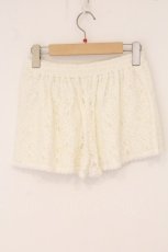 画像3: Lizmelo / 総レースショートパンツ M キナリ O-26-06-01-031-LO-PA-OW-OS (3)
