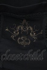 画像5: Ozz oneste / ローズクロス刺繍ボレロ重ね風デザインロングフードカーディガン  ブラック O-26-06-01-004-OO-TO-IG-OS (5)