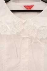 画像2: BABY,THE STARS SHINE BRIGHT / Ribbon Ribbon dropブラウス  シロ×シロ O-26-06-01-058-BA-BL-IG-OS (2)