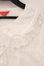 画像3: BABY,THE STARS SHINE BRIGHT / Ribbon Ribbon dropブラウス  シロ×シロ O-26-06-01-058-BA-BL-IG-OS (3)