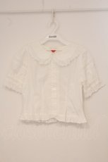 画像1: BABY,THE STARS SHINE BRIGHT / ローズレースの5分袖ブラウス  シロ O-26-06-01-059-BA-BL-IG-OS (1)