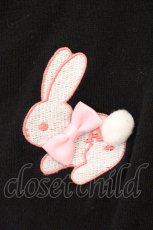 画像2: Angelic Pretty / Bunny刺繍ニットカーディガン  クロ O-26-06-01-061-AP-TO-IG-OS (2)