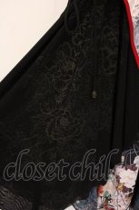 画像4: Ozz oneste / なむあみだ仏っ！ カシュクールワンピース  ブラック O-26-06-01-008-OO-OP-IG-OS (4)