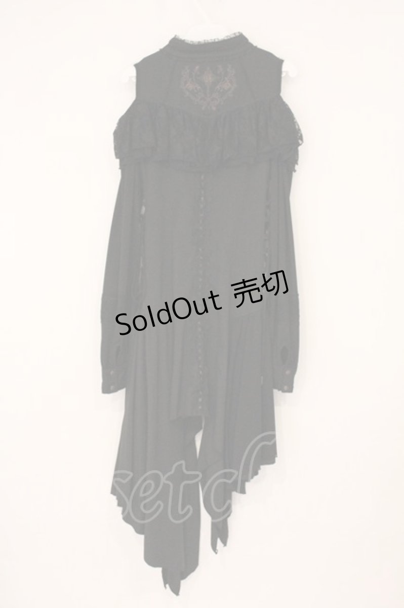 画像4: Ozz oneste / オフショルシャツワンピース  ブラック O-26-06-01-009-OO-OP-IG-OS (4)