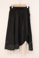 画像1: axes femme / スリット入りロングスカート M クロ O-26-06-01-017-AX-SK-OW-OS (1)