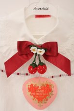 画像2: BABY,THE STARS SHINE BRIGHT / ゆらゆらいちごのStrawberry Garden 長袖ブラウス  シロ O-26-06-01-026-BA-BL-IG-OS (2)