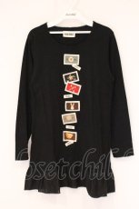 画像1: PINK HOUSE / ネームタグカットチュニック  クロ O-26-06-02-043-LO-TO-IG-OS (1)