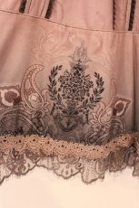 画像3: Rozen Kavalier / 起毛シャーリングスカート  グレー×レッド系 ペイズリー O-26-06-02-060-OO-SK-IG-OS (3)