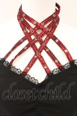 画像2: Qutie Frash / クロスキャミ  ブラック×レッド O-26-06-02-087-QU-TS-IG-OS (2)