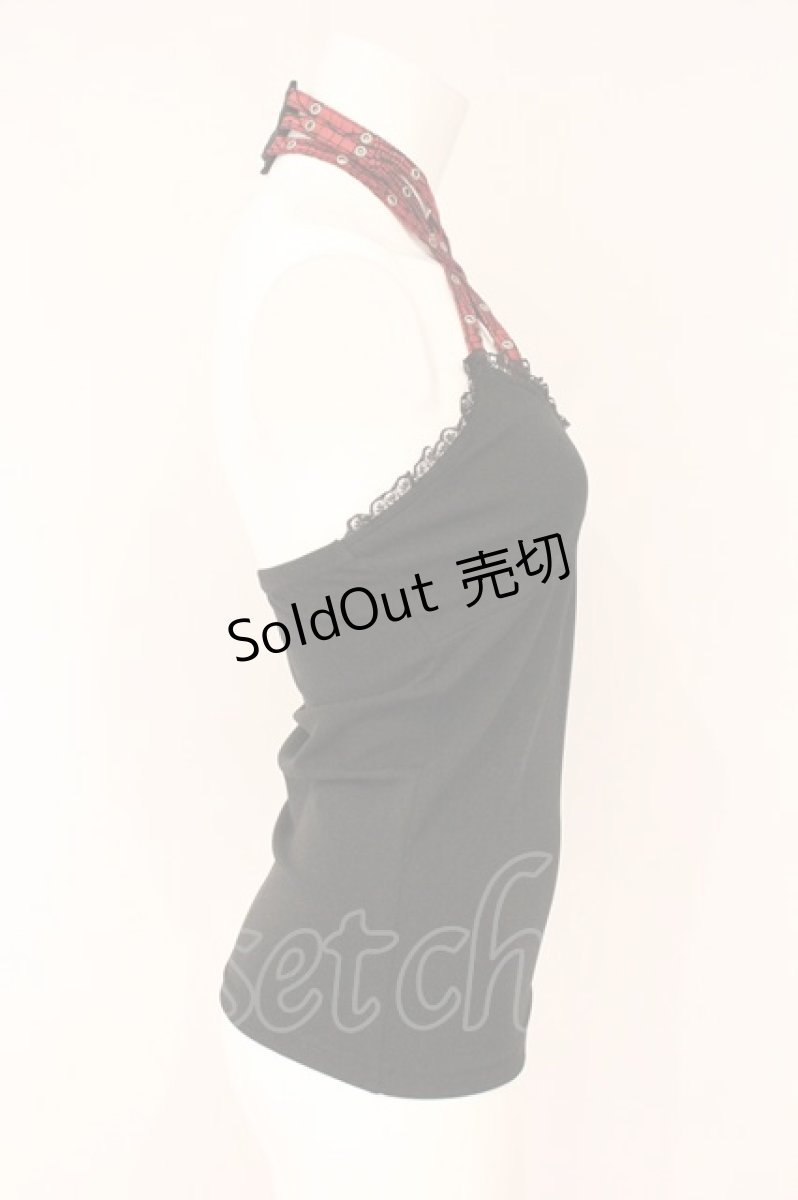 画像3: Qutie Frash / クロスキャミ  ブラック×レッド O-26-06-02-087-QU-TS-IG-OS (3)