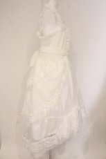 画像4: MR / 2WAY COLLAR TULLE FISH TAIL ONE PIECE（ツーウェイカラーチュールフィッシュテールワンピース）  ホワイト O-26-06-02-095-PU-OP-IG-OS (4)