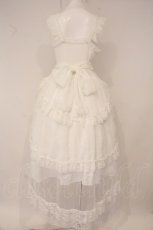 画像5: MR / 2WAY COLLAR TULLE FISH TAIL ONE PIECE（ツーウェイカラーチュールフィッシュテールワンピース）  ホワイト O-26-06-02-095-PU-OP-IG-OS (5)
