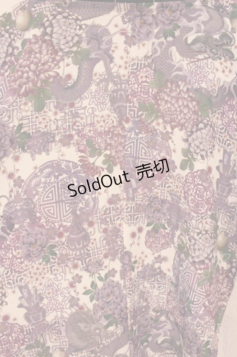 画像5: Qutie Frash / アシメ着物カーデ【２店舗限定カラー】  ホワイト×パープル O-26-06-02-102-QU-OP-IG-OS (5)