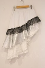 画像1: Qutie Frash / 三段アシメスカート  ホワイト O-26-06-02-103-QU-SK-IG-OS (1)