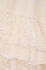 画像2: Qutie Frash / メッシュロングスカート  ホワイト O-26-06-02-106-QU-SK-IG-OS (2)