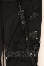 画像2: Qutie Frash / サスペンダー付きカーゴパンツ  ブラック×パープル O-26-06-02-110-QU-PA-IG-OS (2)