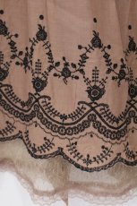 画像2: axes femme / フラワー刺繍スカート M オレンジ系 O-26-06-02-017-AX-SK-IG-OS (2)