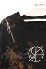 画像2: Desoro Works / Shoulder zip T-Shirt(Half) Tシャツ  ブラック O-26-06-03-056-GO-TO-OW-OS (2)