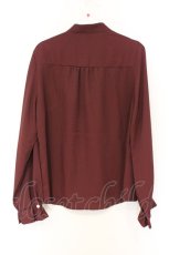 画像3: axes femme / プチハイネックブラウス M ワイン O-26-06-03-058-AX-BL-OW-OS (3)