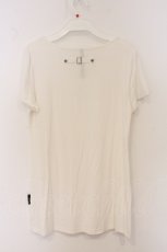 画像3: Ozz conte / クロスエンブロイダリーTシャツ  ホワイト O-26-06-03-060-OO-TO-OW-OS (3)