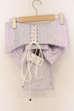 画像3: Qutie Frash / 花魁帯コルセット  パープル×ホワイト O-26-06-03-009-QU-TO-IG-OS (3)