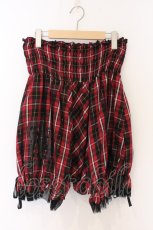 画像1: PUTUMAYO / 王冠ptチェックかぼちゃパンツ  レッド O-26-06-03-025-PT-PA-OW-OS (1)