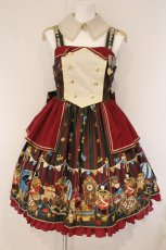 画像1: metamorphose / おもちゃの兵隊さんマーチジャンパースカート  カーキ系 O-26-06-04-030-ME-OP-OW-OS (1)