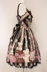 画像4: Angelic Pretty / Travelくまちゃんベルトジャンパースカート  クロ O-26-06-04-032-AP-OP-OW-OS (4)