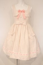 画像1: Angelic Pretty / Macaron Tweedジャンパースカート  ピンク O-26-06-04-033-AP-OP-OW-OS (1)