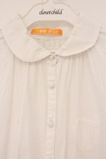 画像2: F i.n.t / 丸衿スモックシャツワンピース  シロ O-26-06-04-046-CA-OP-IG-OS (2)