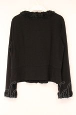 画像3: INGEBORG / フラワーモチーフラインカットジャケット 9 クロ O-26-06-04-049-LO-JA-IG-OS (3)