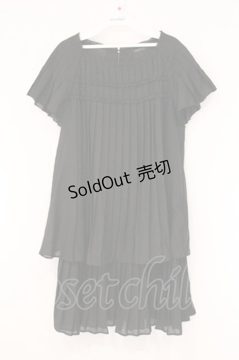 画像1: INGEBORG / タックワンピース  クロ O-26-06-04-055-LO-OP-IG-OS (1)