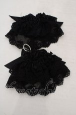 画像2: metamorphose / バラモチーフつきレースカフス  クロ O-26-06-04-1047-ME-AC-OW-OS (2)