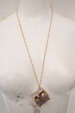 画像2: axes femme kawaii / 深海の宝箱ネックレス  ラベンダー×ゴールド O-26-06-04-1053-AX-AC-OW-OS (2)