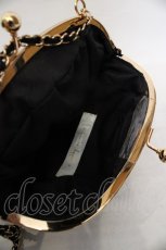 画像3: Franche Lippee / ベルベットくまがま口バッグ  クロ O-26-06-04-1058-LO-BG-IG-OS (3)