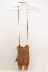 画像2: Franche Lippee / 2頭身くまポシェット  キャメル O-26-06-04-1059-LO-BG-IG-OS (2)