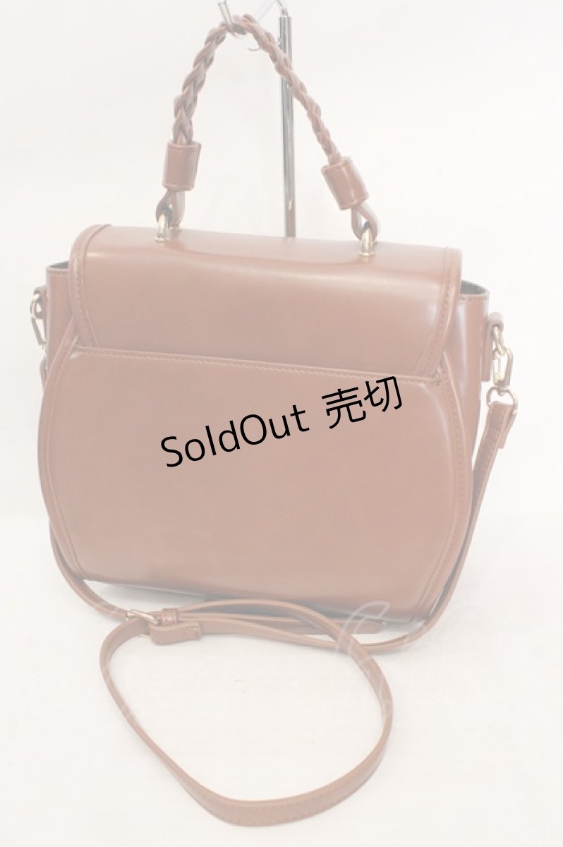 画像2: axes femme POETIQUE / バックルショルダーバッグ  キャメル O-26-06-04-1065-AX-BG-OW-ZTK031 (2)
