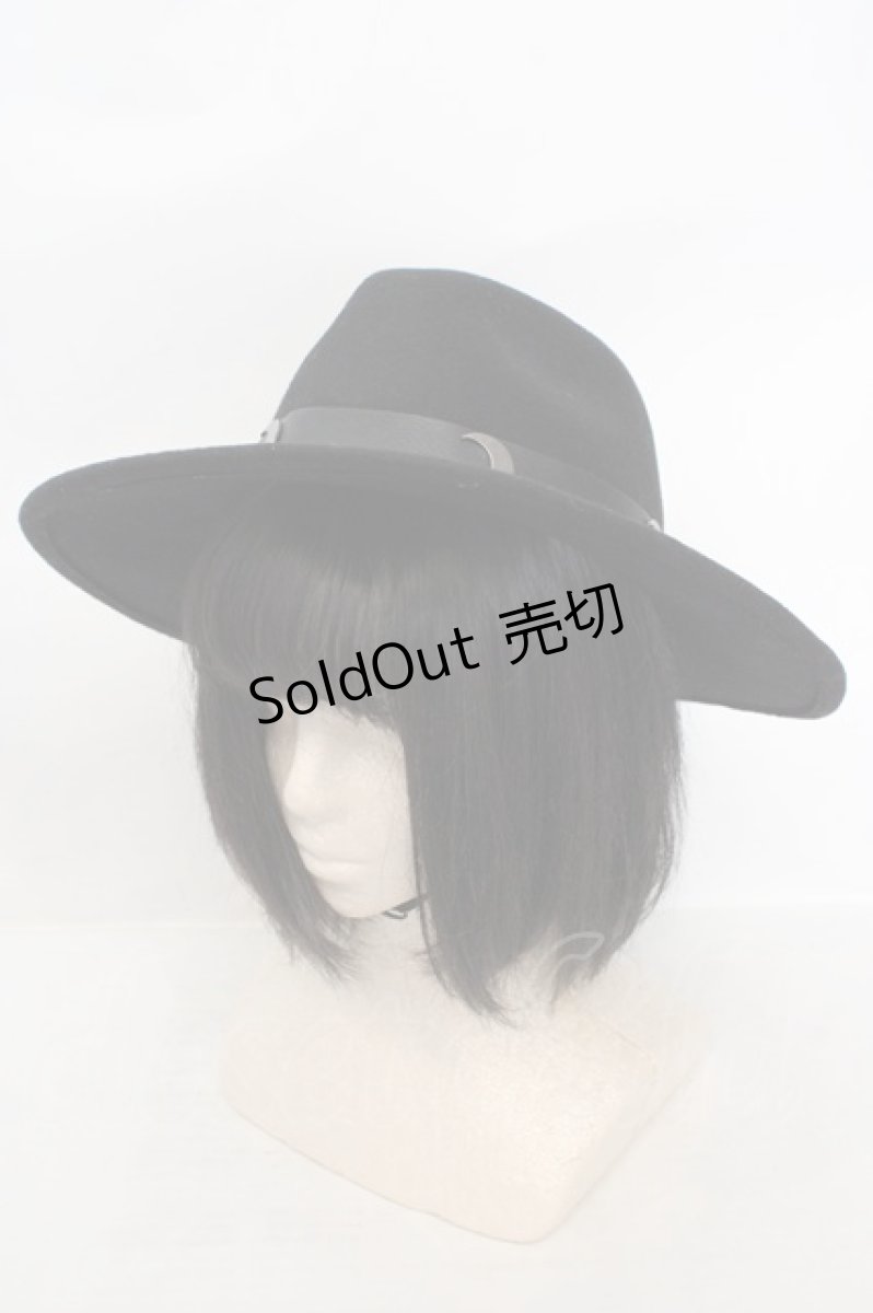 画像1: KILL STAR / Eternal Eclipse フェドラハット  ブラック O-26-06-04-1008-PU-AC-IG-ZTK053 (1)