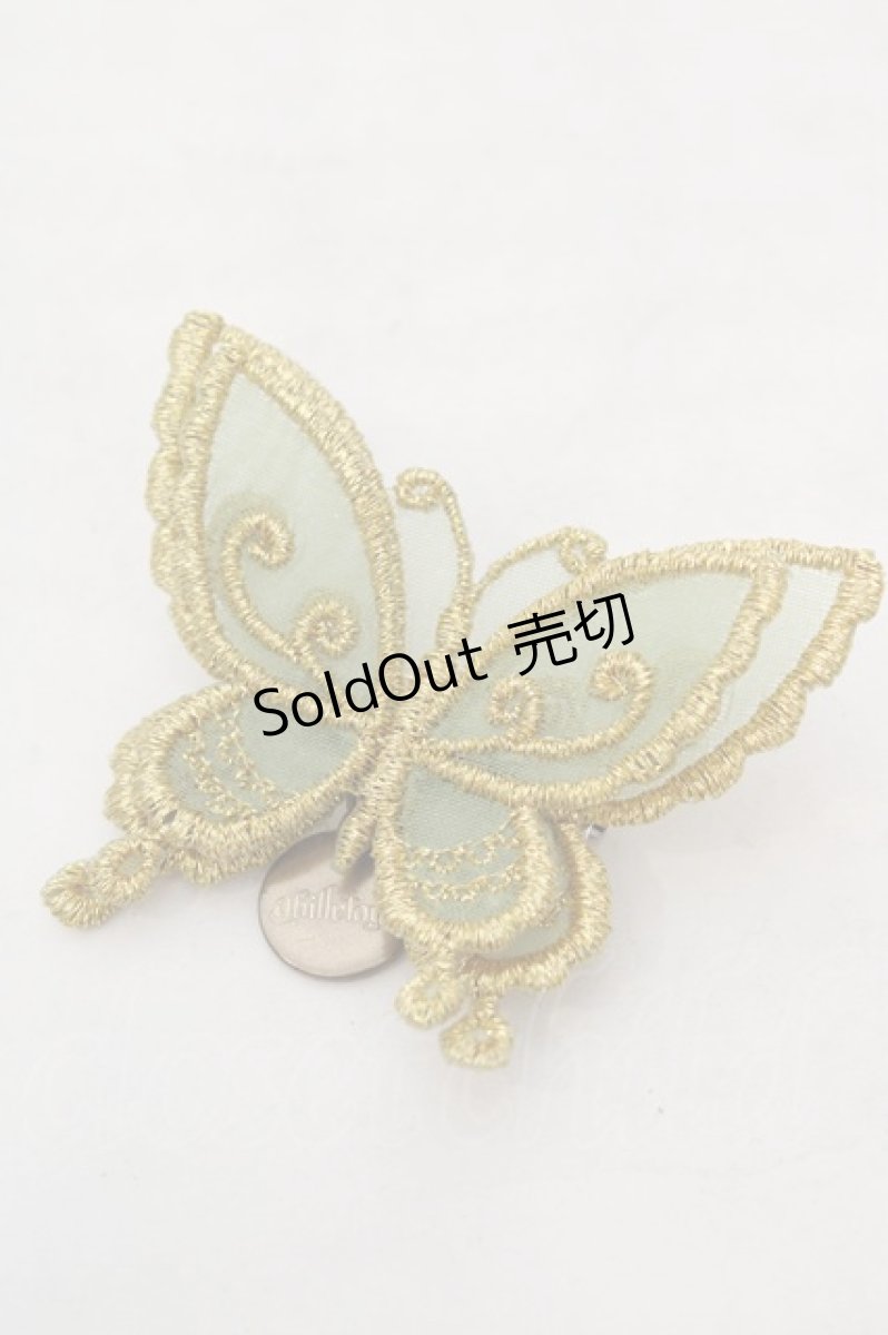 画像1: abilletage / Butterfly motif accessory（バタフライモチーフアクセサリー）  ゴールドブローチ O-26-06-04-1011-GO-AC-IG-OS (1)
