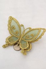 画像1: abilletage / Butterfly motif accessory（バタフライモチーフアクセサリー）  ゴールドブローチ O-26-06-04-1011-GO-AC-IG-OS (1)