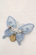 画像2: abilletage / Butterfly motif accessory（バタフライモチーフアクセサリー）  水色 ブローチ O-26-06-04-1012-GO-AC-IG-OS (2)