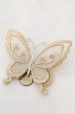 画像1: abilletage / Butterfly motif accessory（バタフライモチーフアクセサリー）  イエロー ブローチ O-26-06-04-1015-GO-AC-IG-OS (1)