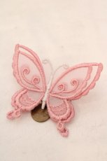画像1: abilletage / Butterfly motif accessory（バタフライモチーフアクセサリー）  ピンク ブローチ O-26-06-04-1019-GO-AC-IG-OS (1)