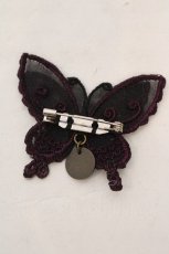 画像2: abilletage / Butterfly motif accessory（バタフライモチーフアクセサリー）  紫ブローチ O-26-06-04-1026-GO-AC-IG-OS (2)