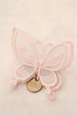 画像1: abilletage / Butterfly motif accessory（バタフライモチーフアクセサリー）  ペールピンクブローチ O-26-06-04-1027-GO-AC-IG-OS (1)