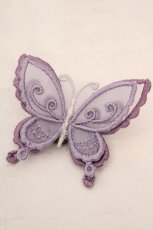 画像1: abilletage / Butterfly motif accessory（バタフライモチーフアクセサリー）  ラベンダーブローチ O-26-06-04-1029-GO-AC-IG-OS (1)