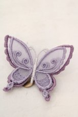画像1: abilletage / Butterfly motif accessory（バタフライモチーフアクセサリー）  ラベンダーブローチ O-26-06-04-1030-GO-AC-IG-OS (1)