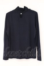 画像3: INGEBORG / チュールフラワーハイネックカットソー 3(9号) ネイビー O-26-06-04-061-LO-TO-IG-OS (3)