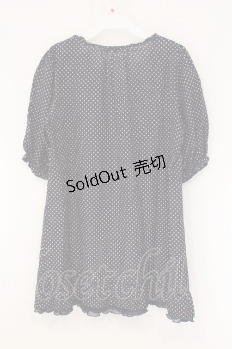 画像3: INGEBORG / フラワー配色ドットワンピース 9 ネイビー O-26-06-04-063-LO-OP-IG-OS (3)