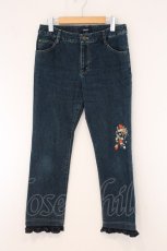 画像1: PINK HOUSE / いちご刺繍デニムパンツ M インディゴ O-26-06-04-070-LO-PA-IG-OS (1)